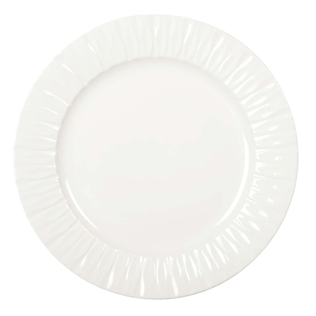 Lilia Wit presentatiebord Ø30,4 cm – Aulica porselein