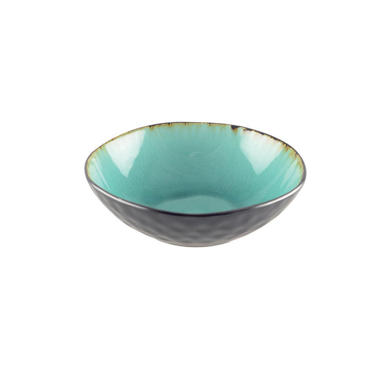AULICA Soepkom Turquoise Groen Ø17,5 cm – Keramische Kom in Verre Landen-Stijl | woon-meubel.nl