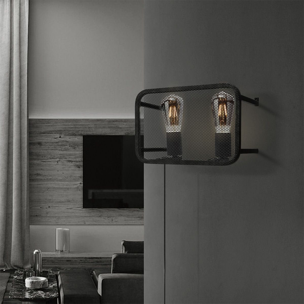 Modern Wall Lamp Weave | 30/15/20cm | Black | E27