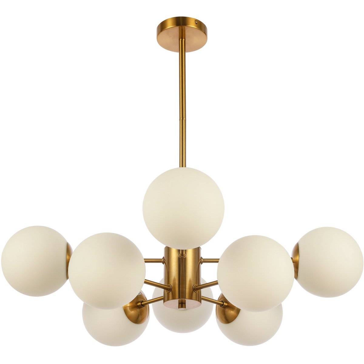 Pendant lamp Gina White Gold 8-Light