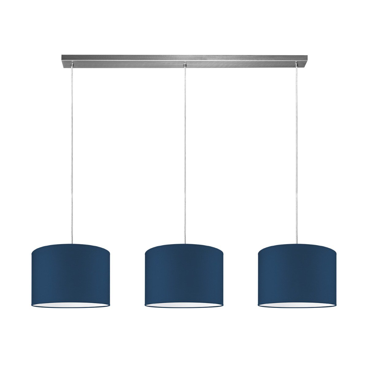 Hanging lamp Beam 3L, dark blue Lampshade, 30cm