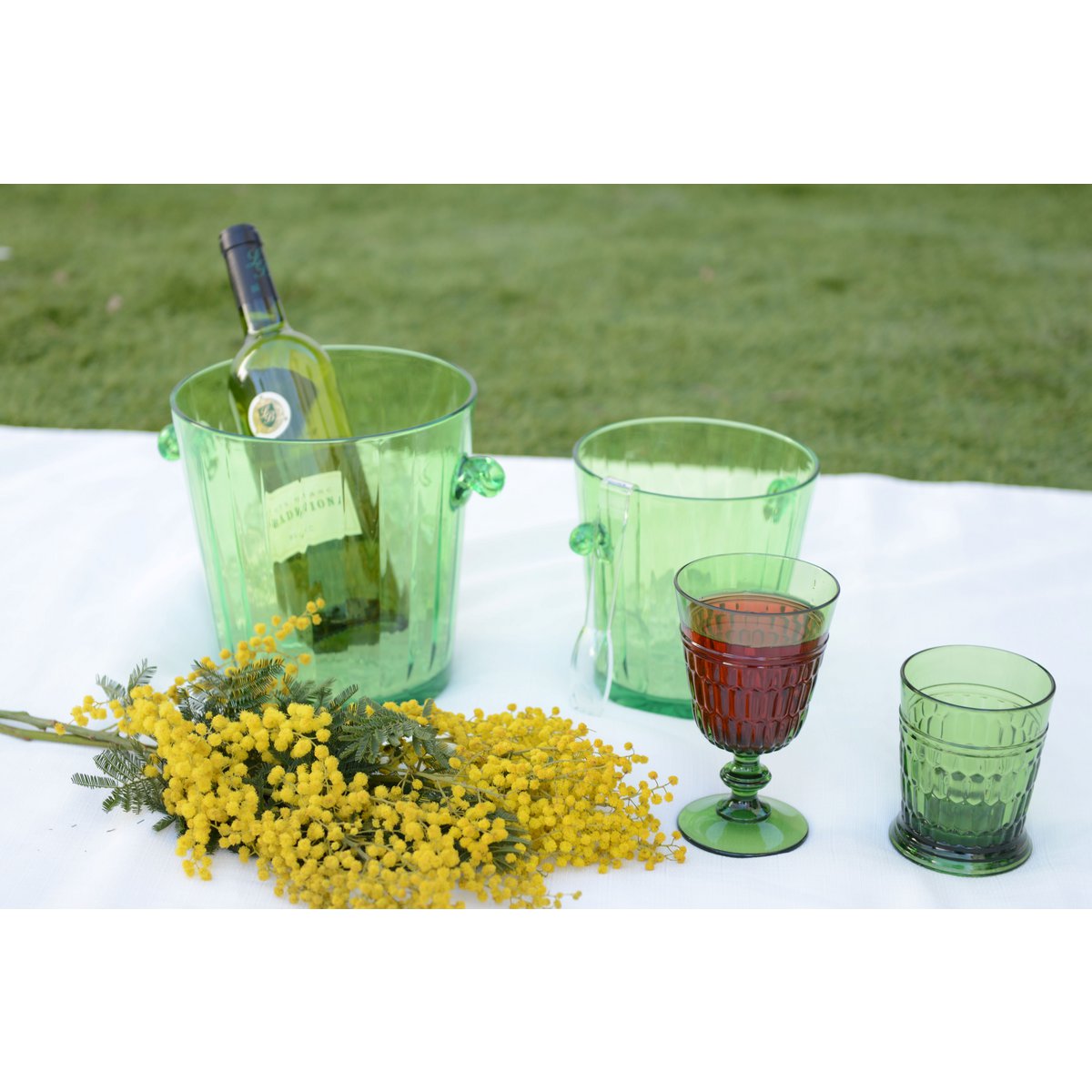 Aulica Acrylgroene Waterglazen – Set van 6 Stijlvolle Glazen