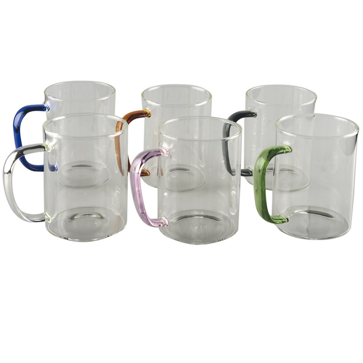 Set van 6 glazen design mokken – 420 ml |woon-meubel.nl