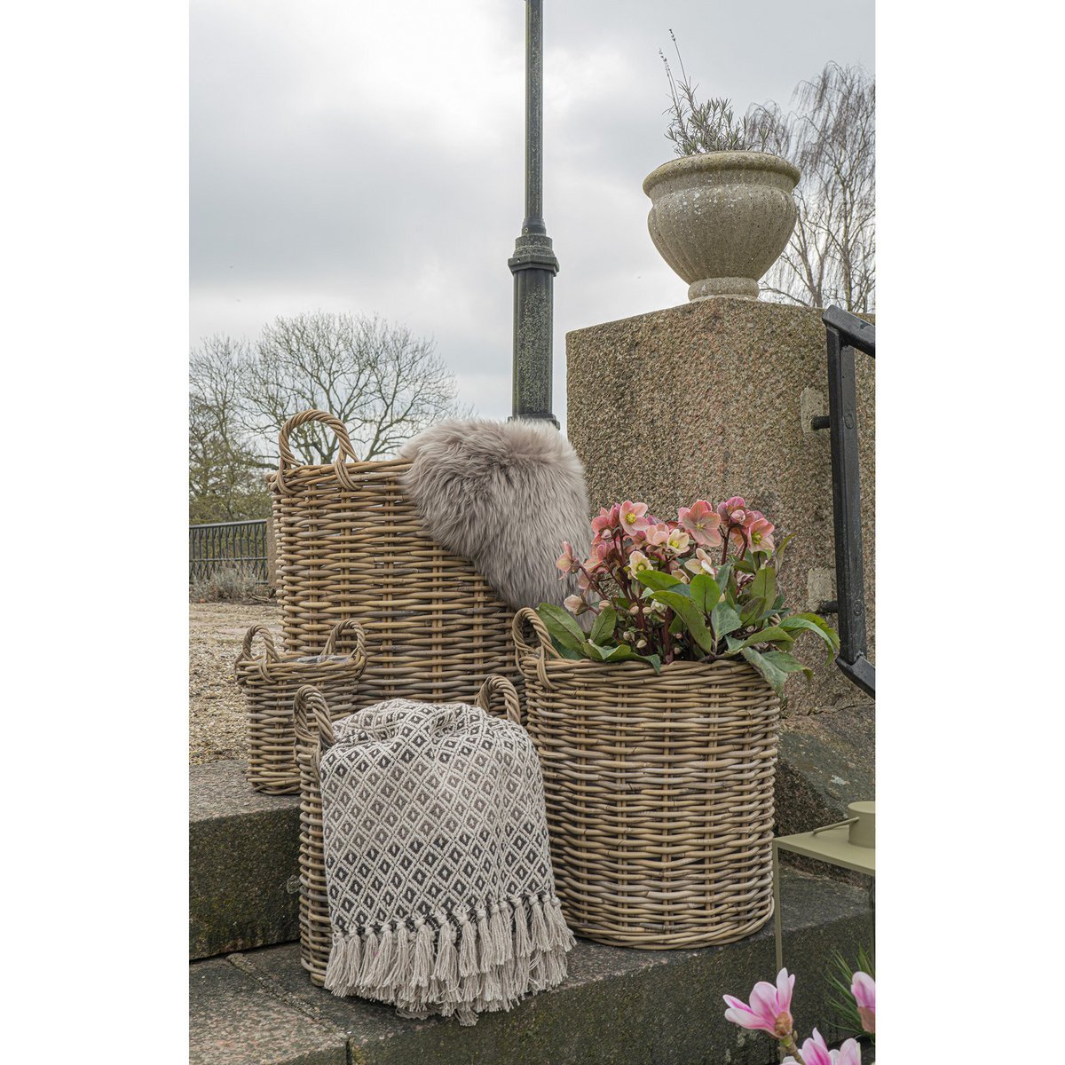 Alanya Deken- kleed, bruin/beige/wit |woon-meubel.nl