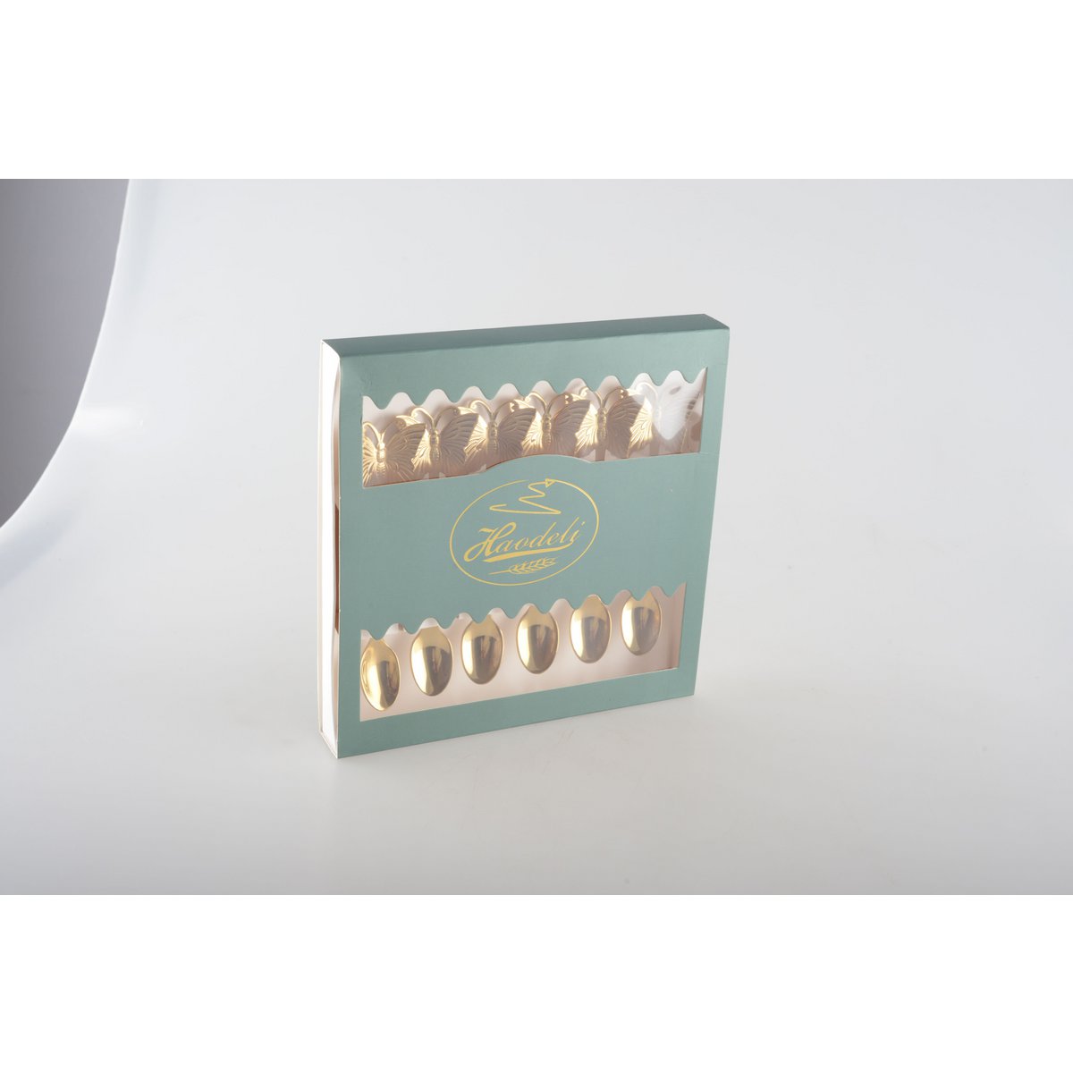 Set van 6 Gouden Theelepels – Aulica Gilded Papillon – 13,5 cm | woon-meubel.nl