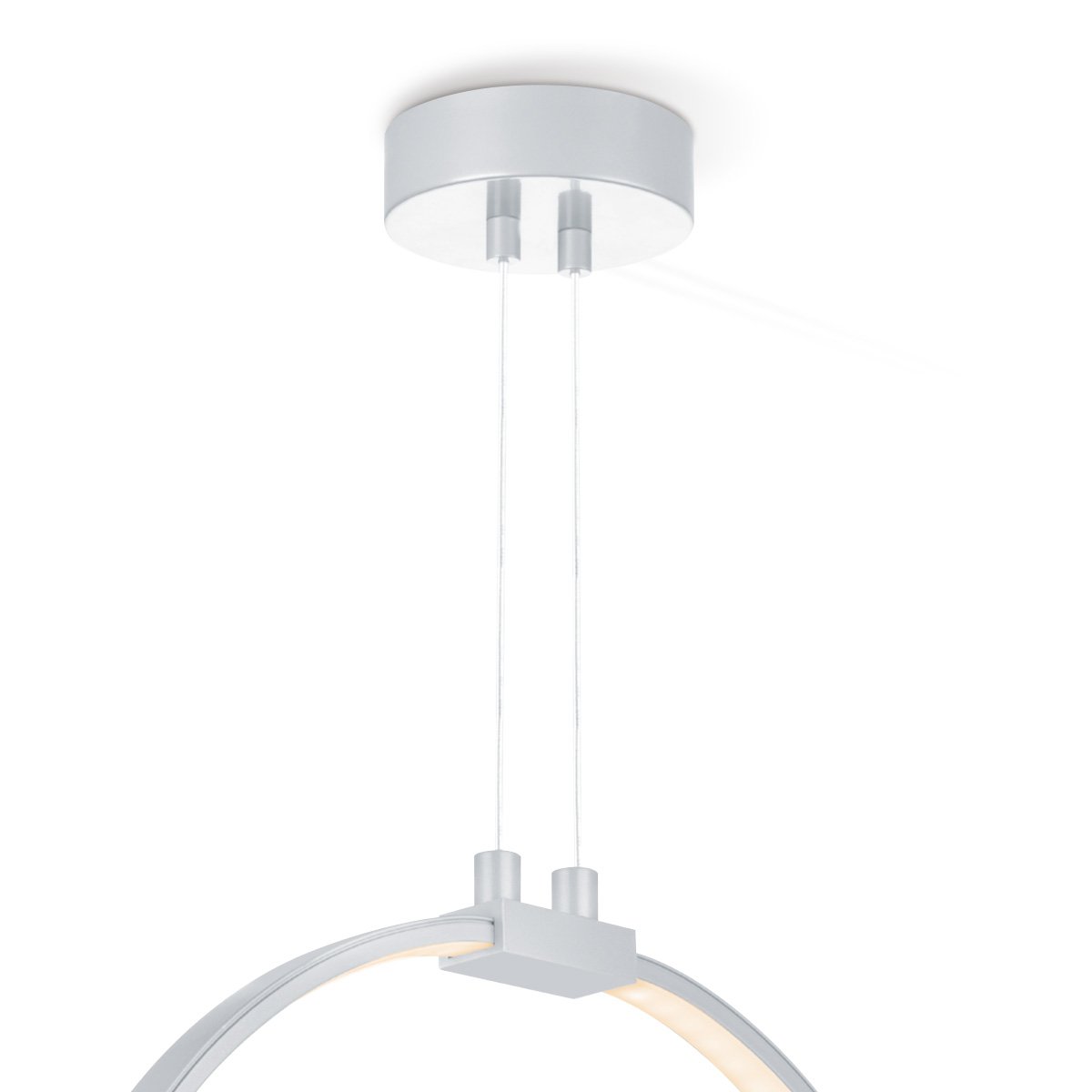 Hanging lamp Eclipse - Silver - 35x12x140cm