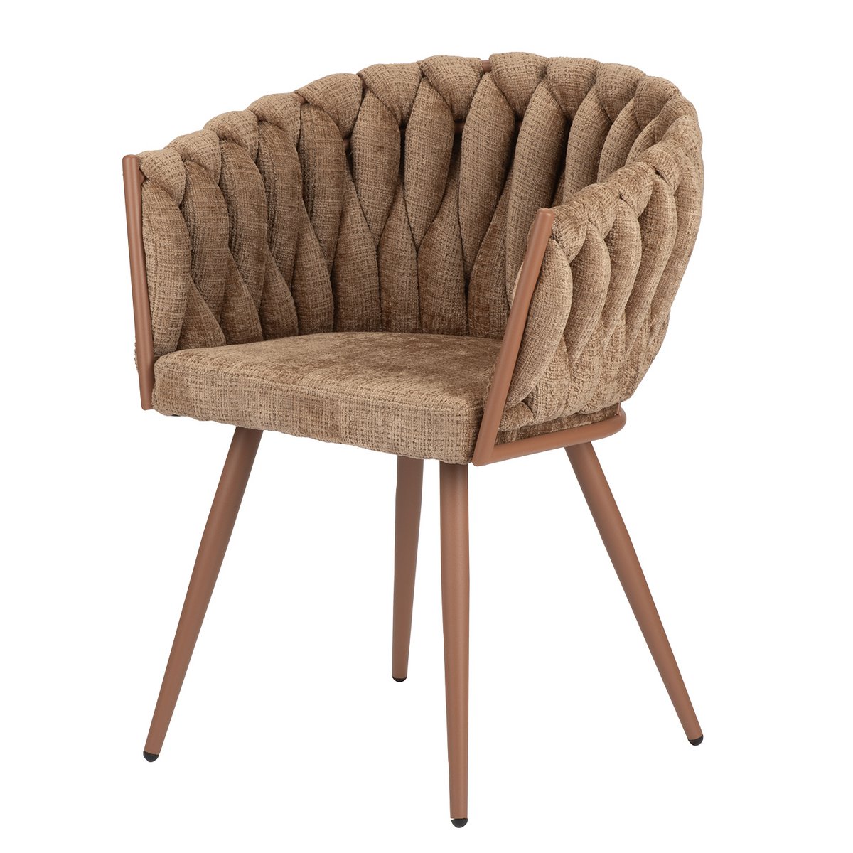 Golfstoel karamel - set van 2 - unieke design |woon-meubel.nl