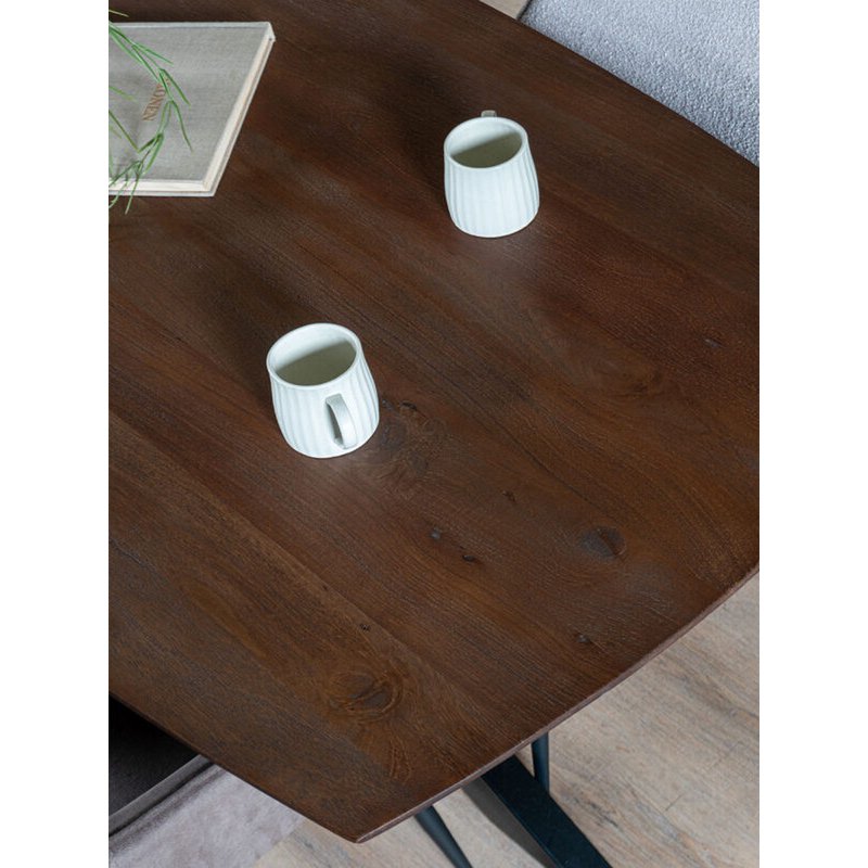Eettafel Felix – Espresso Mangohout – 190 x 90 cm | woon-meubel.nl