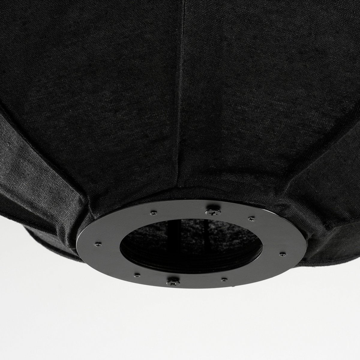 Pego Hanging Lamp - Linen - Black