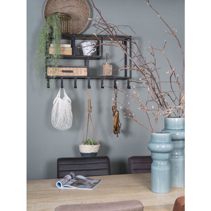 Wandkast Huub met Haken Links |woon-meubel.nl