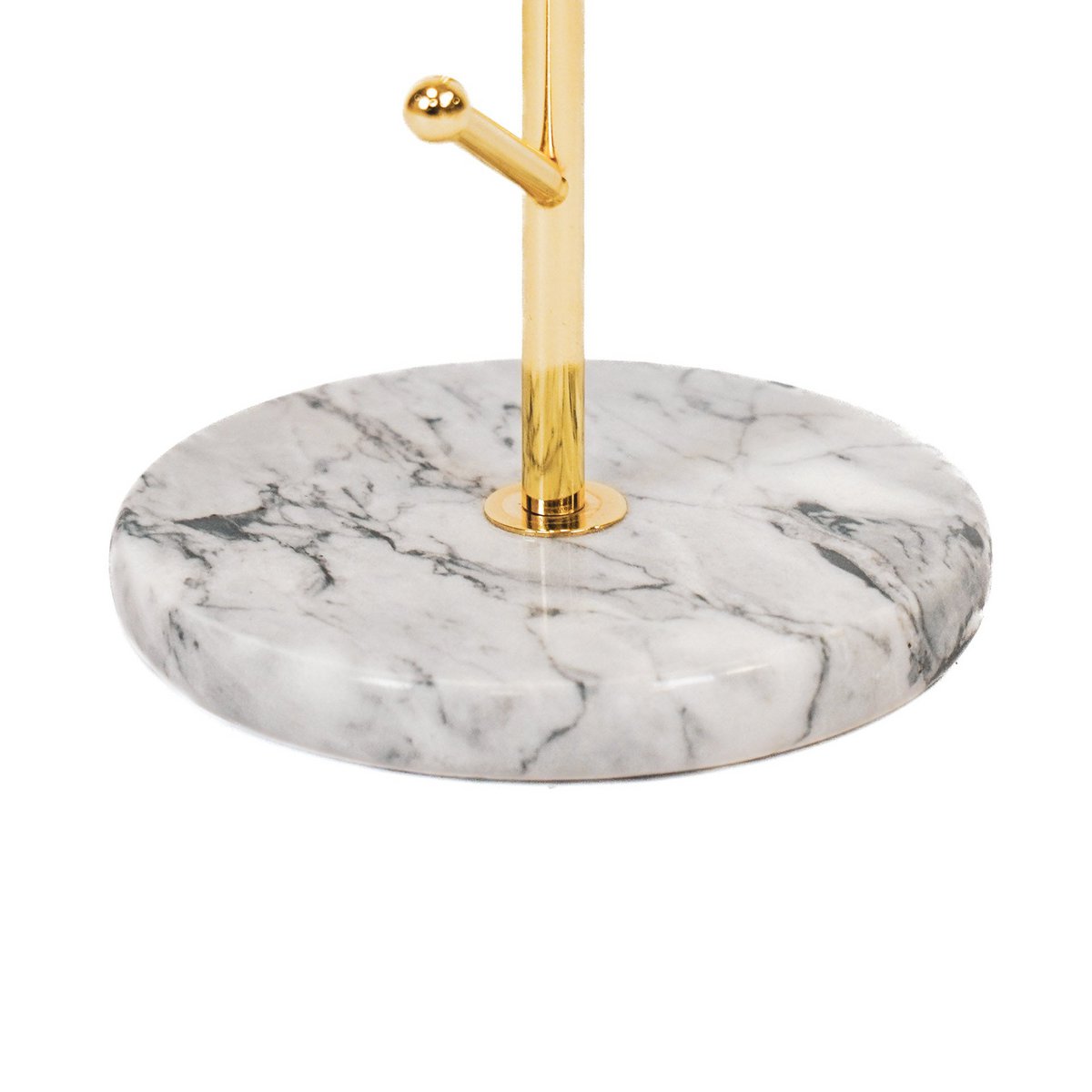 Mirror - Make-up mirror - Metal/Marble - Gold -17.5x12x37cm