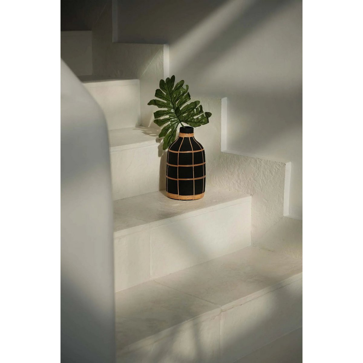 De Whoopy Vaas - Zwart Naturel - M