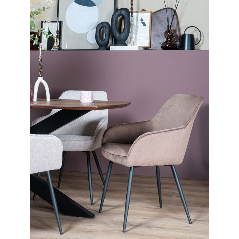 Eettafel Felix – Espresso Mangohout – 220 x 100 cm |woon-meubel.nl