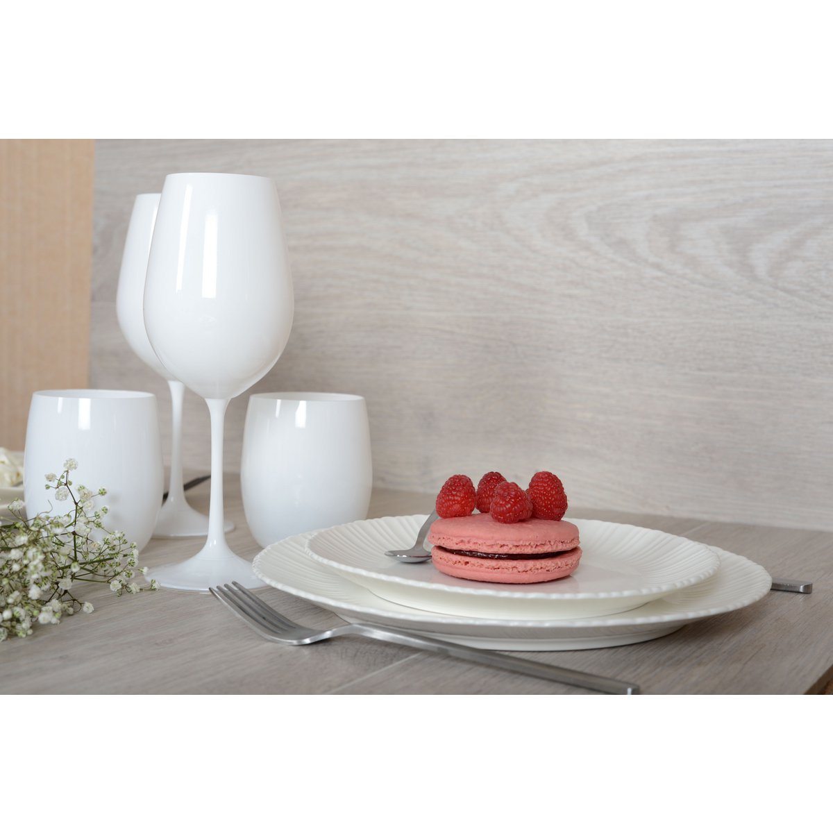AULICA Flora Witte Dessertbord 21,3 cm – Rond Porselein | woon-meubel.nl