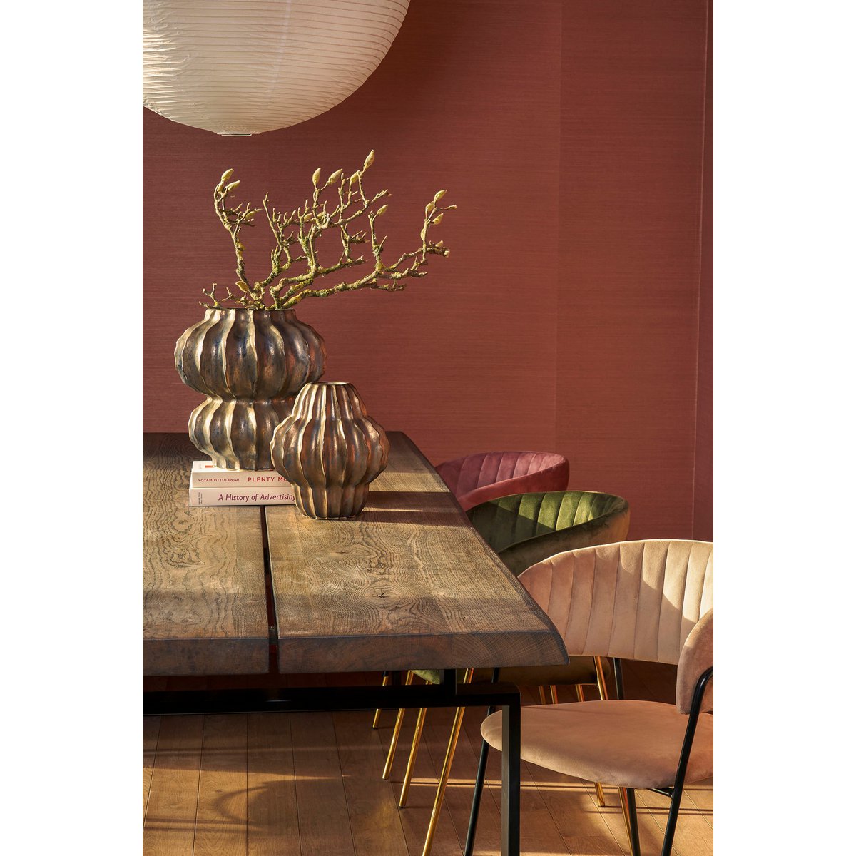 Altea Vase - H28 x Ø25 cm - Ceramic - Bronze