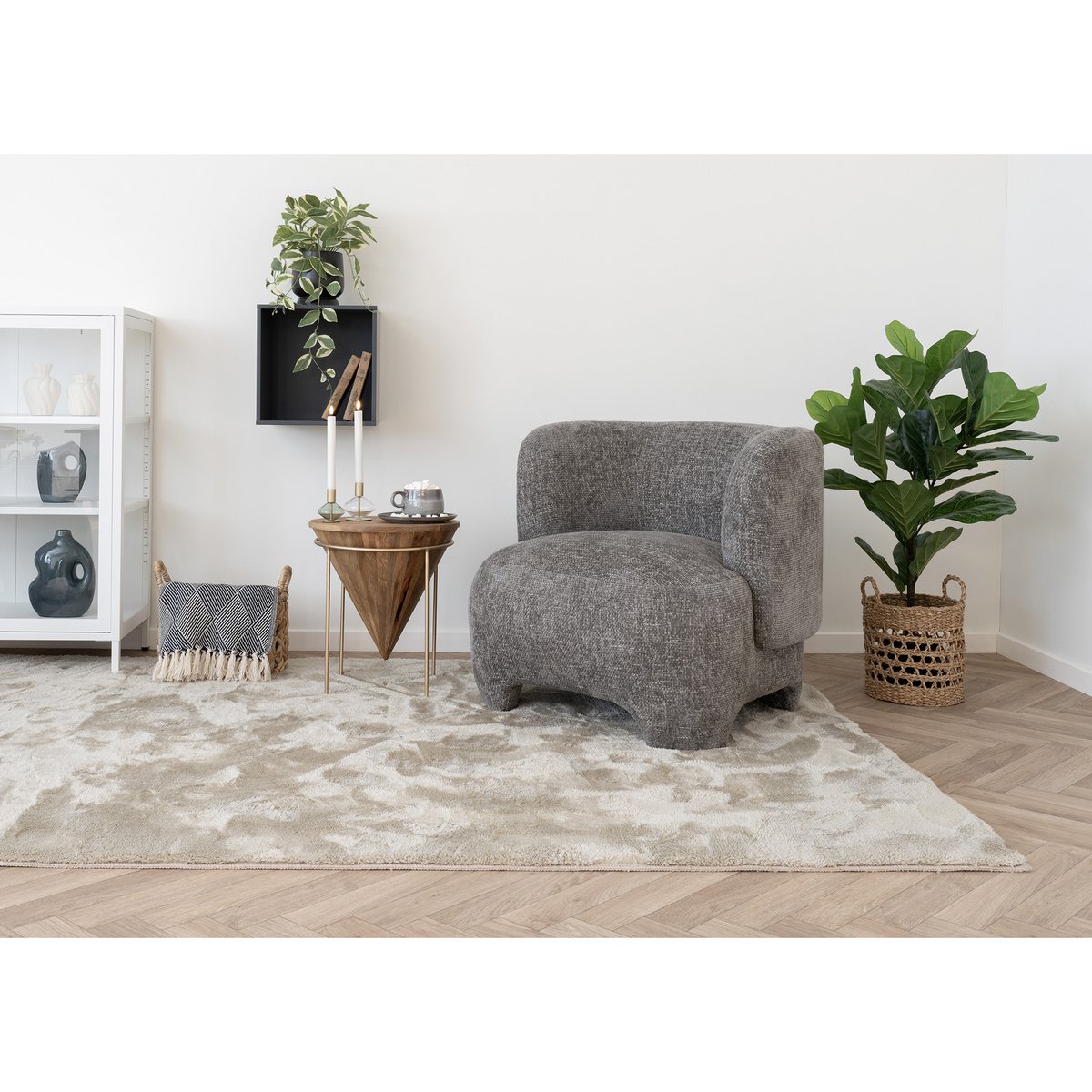 Izmir Plaid - Blauw, Katoen, Polyester