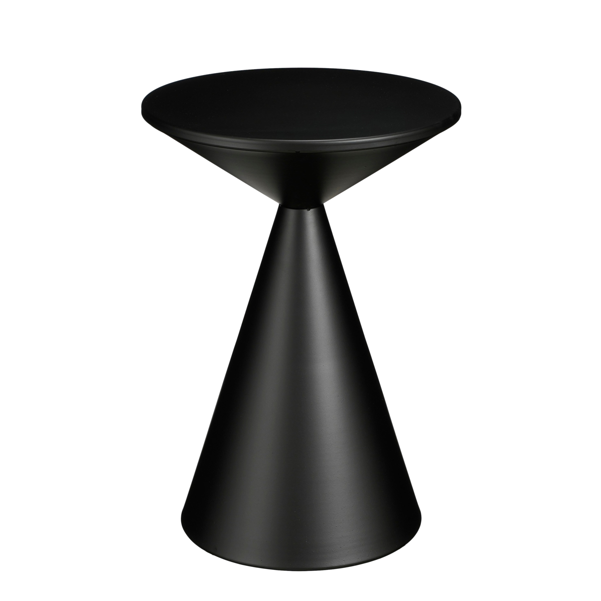 Royale Bijzettafel - H55 x Ø40 cm - Metaal - Zwart|woon-meubel.nl
