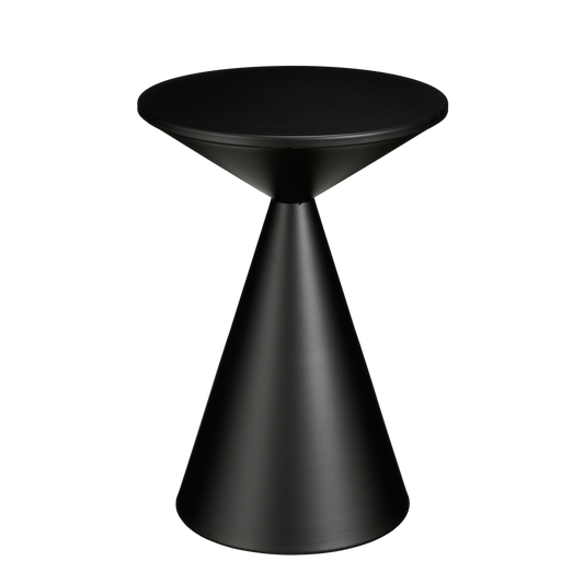 Royale Bijzettafel - H55 x Ø40 cm - Metaal - Zwart|woon-meubel.nl