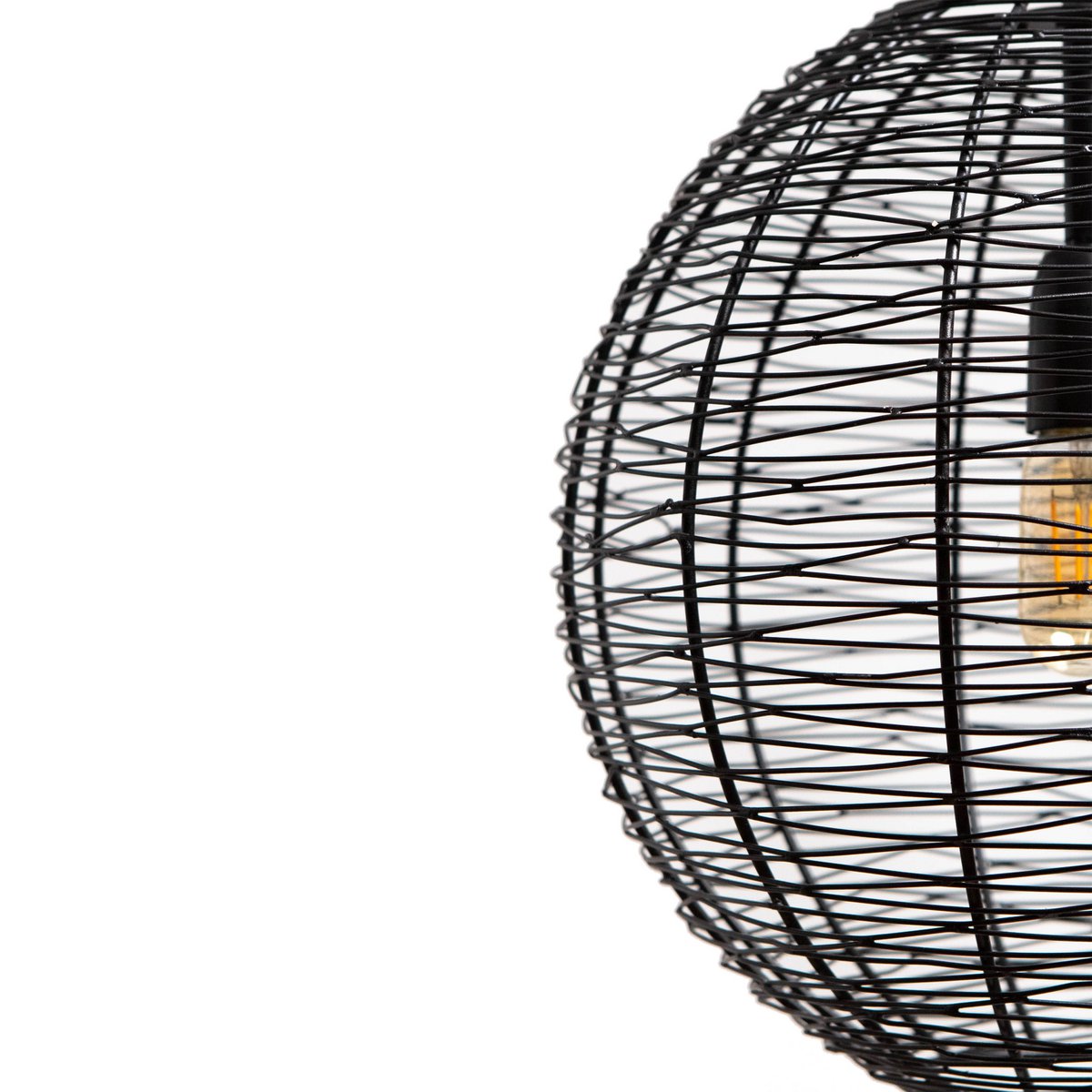 Pendant lamp NATHAN matt black Ø35x35cm