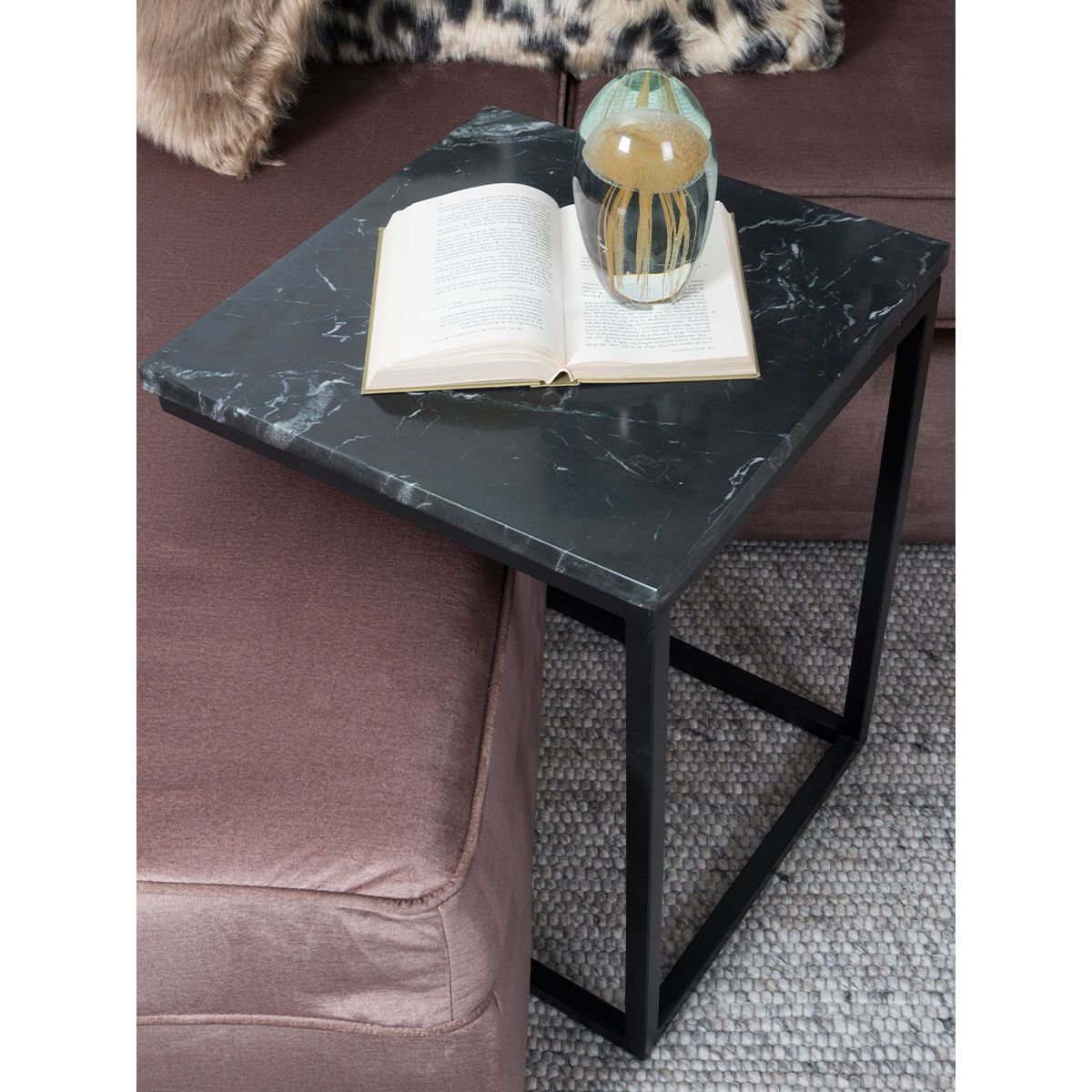 Laptop table Mitch Marble - Black