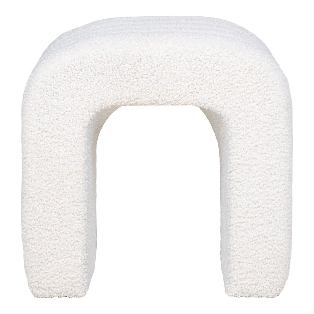 Colma Pouf - Pouf, bouclé, blanc