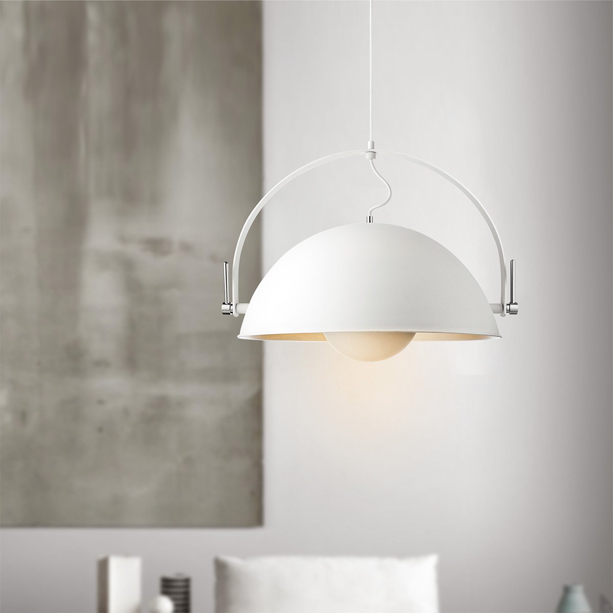 Pendant lamp Fabriq Bow - White - 50x50x148cm