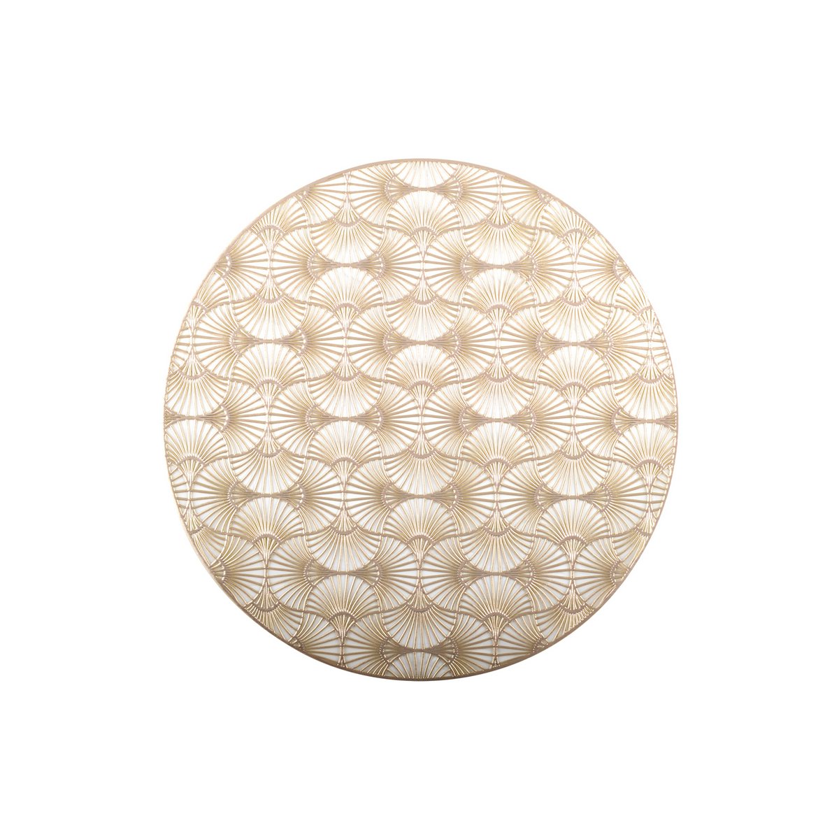 Aulica Ginkgo Gold Onderzetter – Luxe placemat 38 cm |woon-meubel.nl