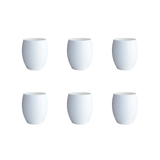 Set van 6 Witte Acrylglazen – Elegant & Onbreekbaar |woon-meubel.nl