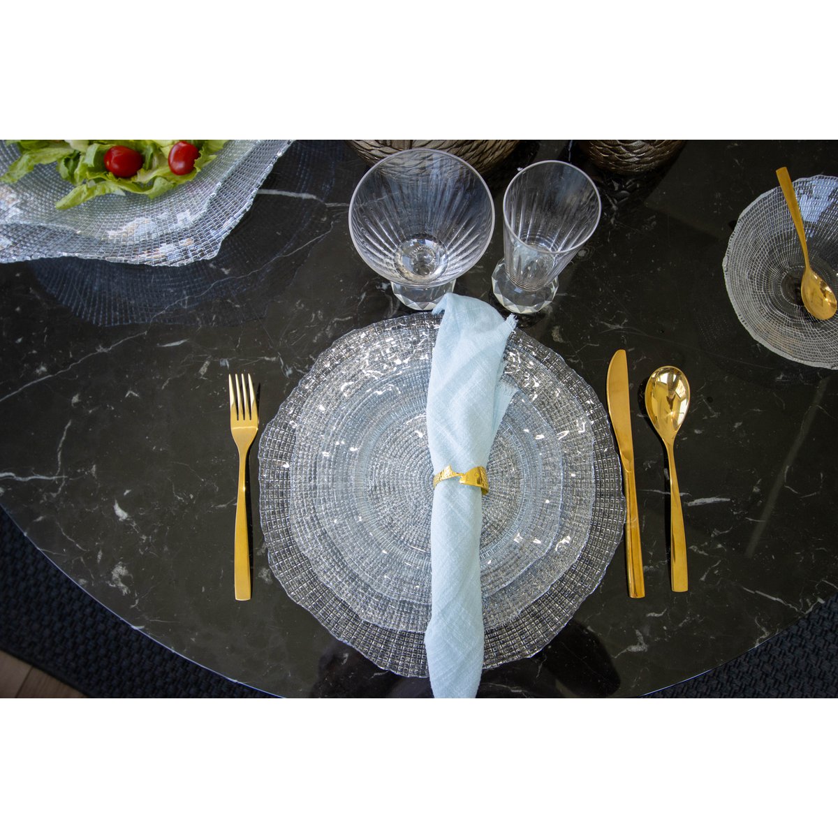 Aulica Dessertbord Transparant Glas – 21 cm