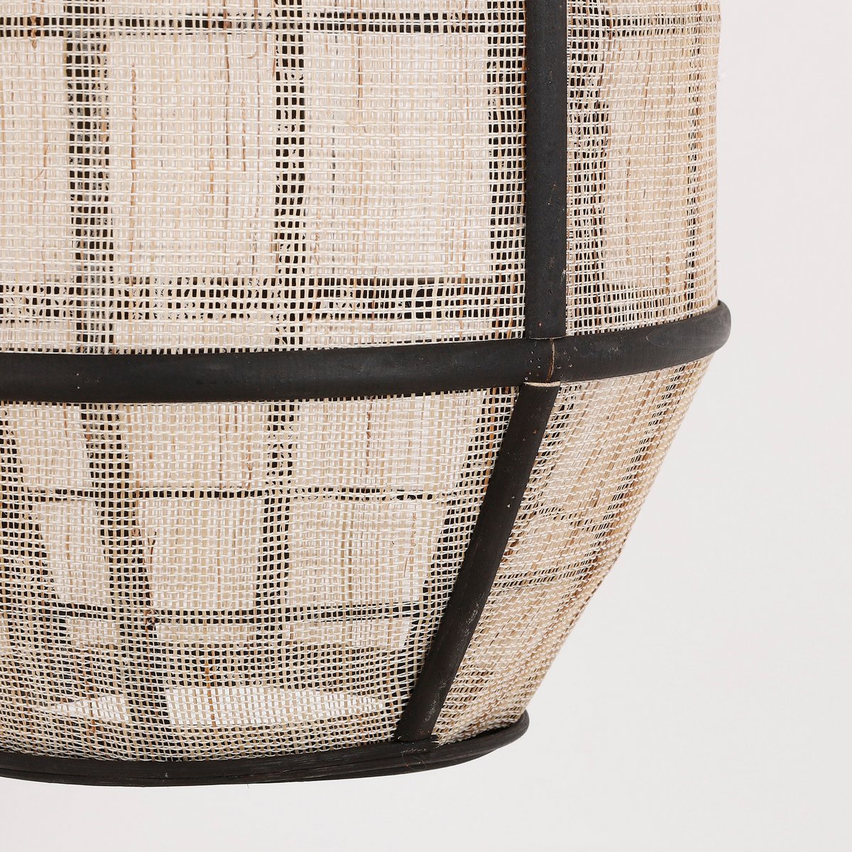 Pella Hanging Lamp - H46 x Ø29 cm - Linen - Off White