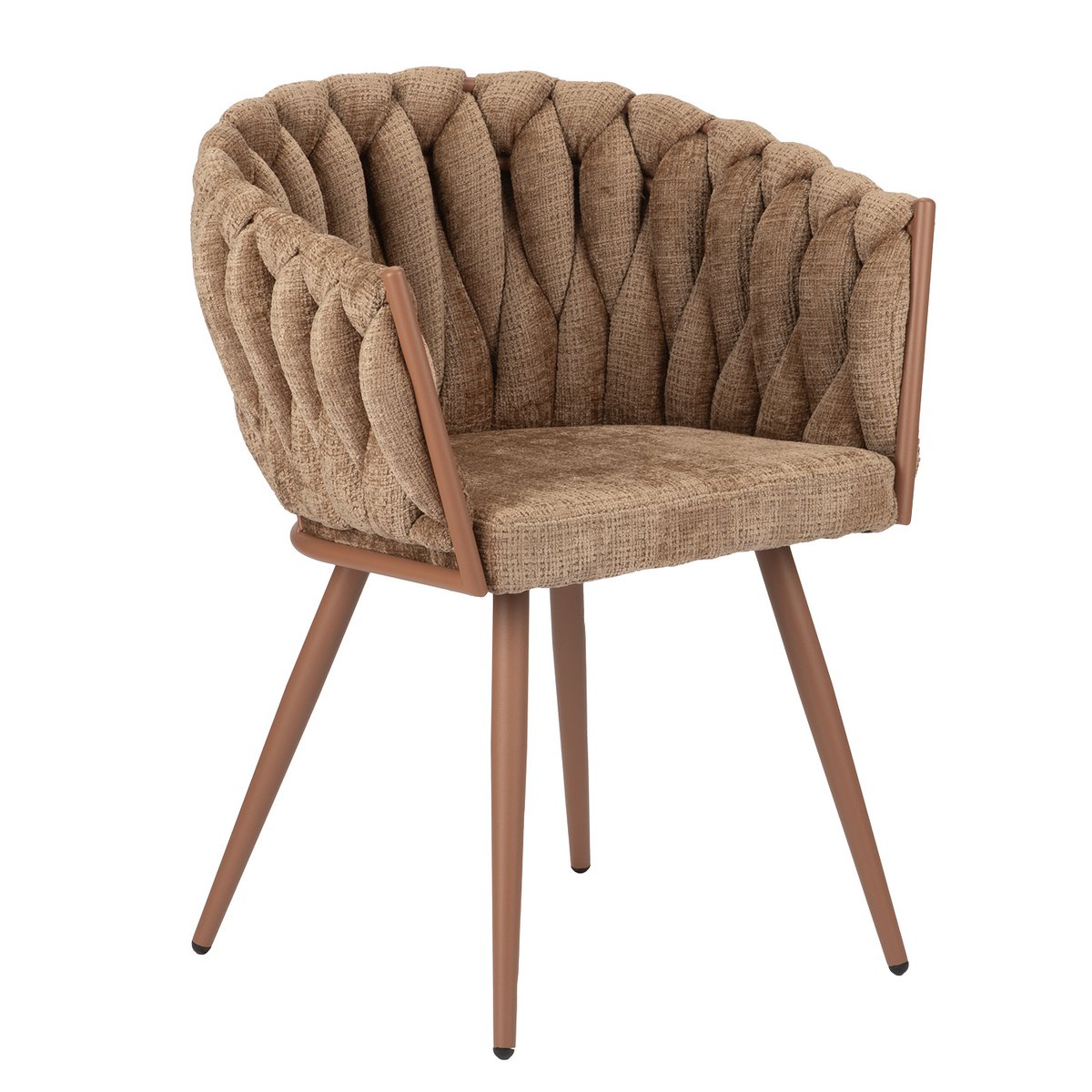 Golfstoel karamel - set van 2 - unieke design |woon-meubel.nl