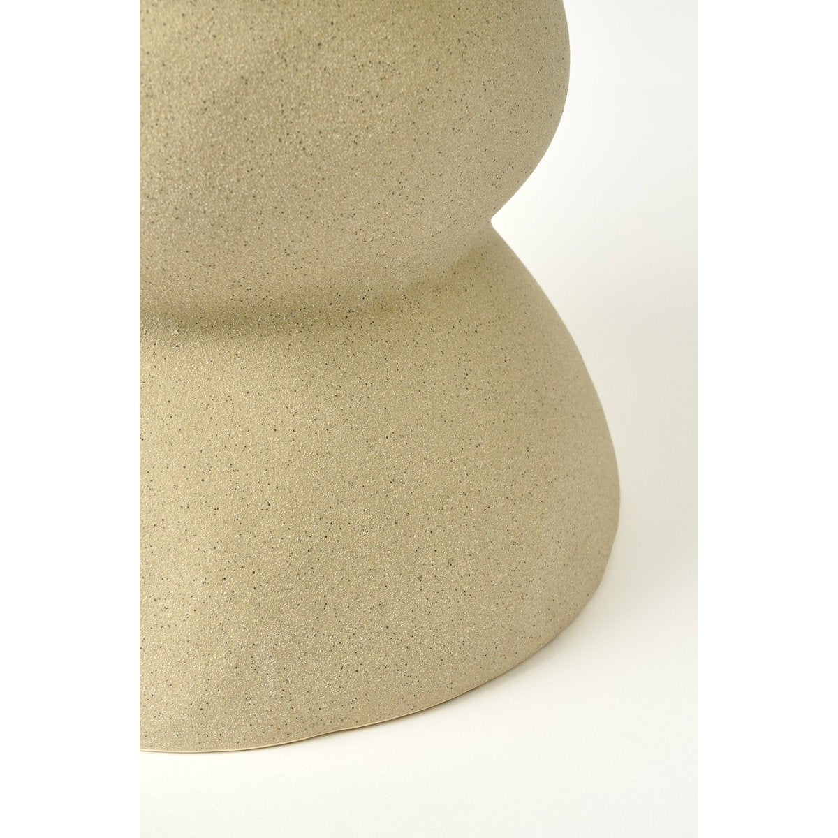 Screw Bijzettafel - L29 x B29 x H41 cm - Keramiek - Beige |woon-meubel.nl