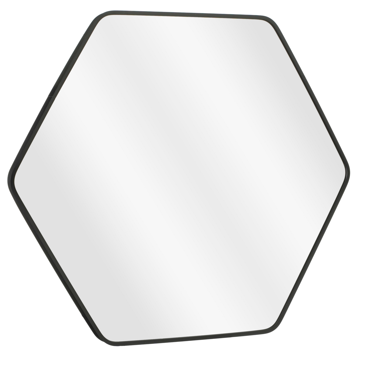 Rossi Wandspiegel - L80 x B71 cm - Metaal - Zwart |woon-meubel.nl