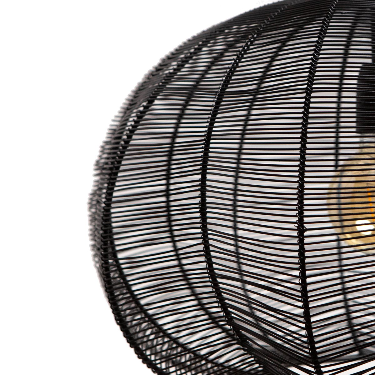 Pendant lamp FARAH matt black Ø50x38cm