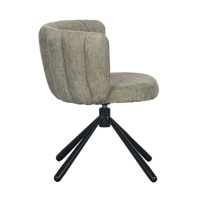 Shell Swivel Chair Crocodile Green