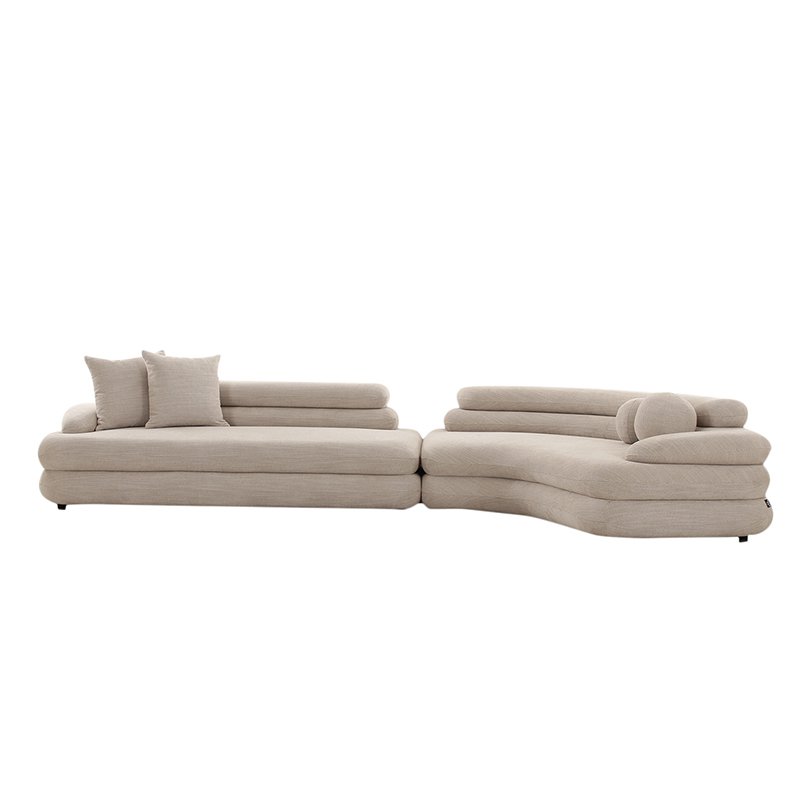 Bank Cairo 6-zits Beige Luxe & Majestueus Comfort|woon-meubel.nl