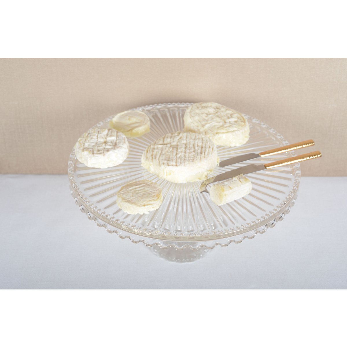 Glazen taartplateau op voet 32 cm |woon-meubel.nl