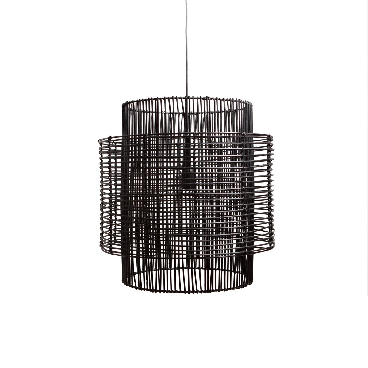 Pendant lamp BRANDON matt black Ø50x50cm