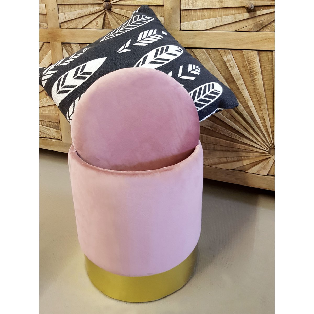 ποΈ Voglrieder Velours Hocker β Γ 31 x H 38 cm β Met Opbergruimte β Zachte Zithocker van Velours β Verkrijgbaar in 7 Kleuren
