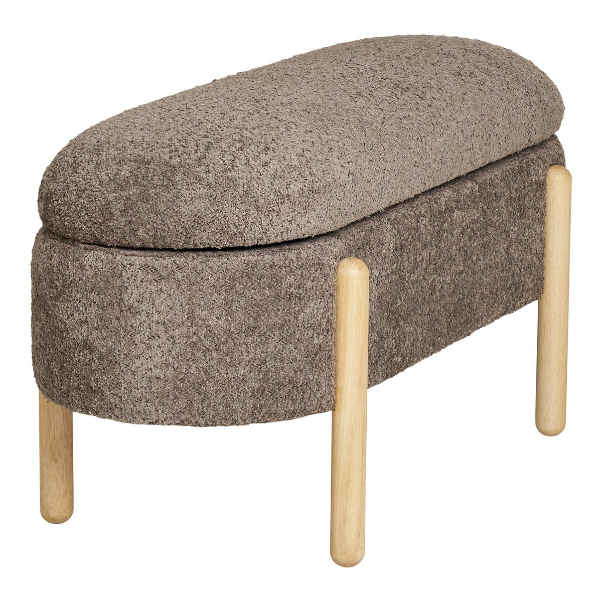 Branca Bench - Brown/Natural, 98x41x48 cm