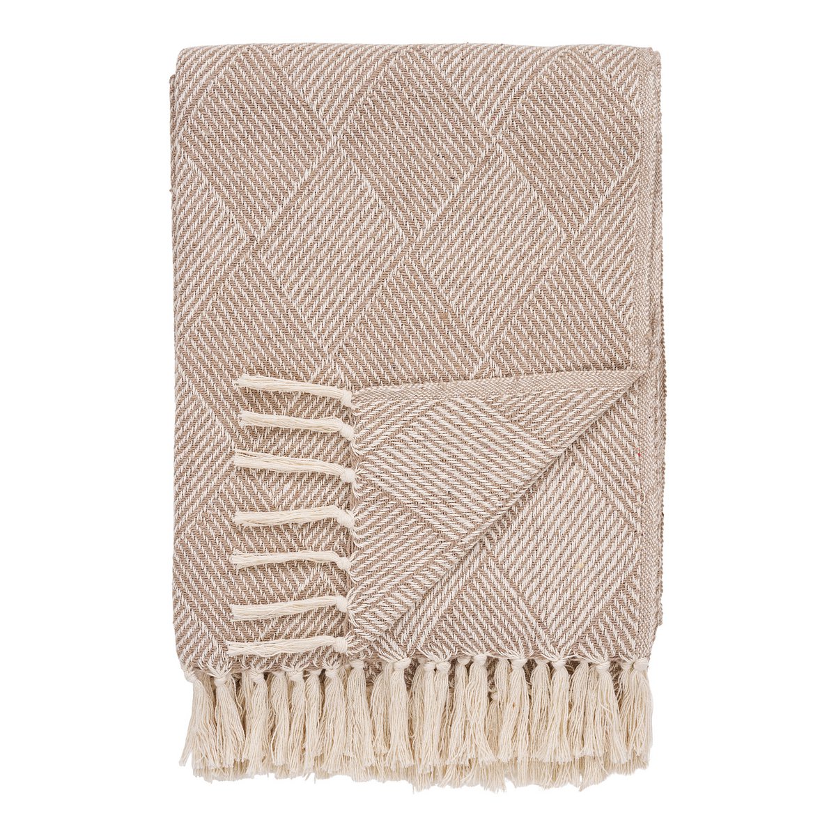 Bursa Plaid - Taupe/Beige, Katoen, Polyester
