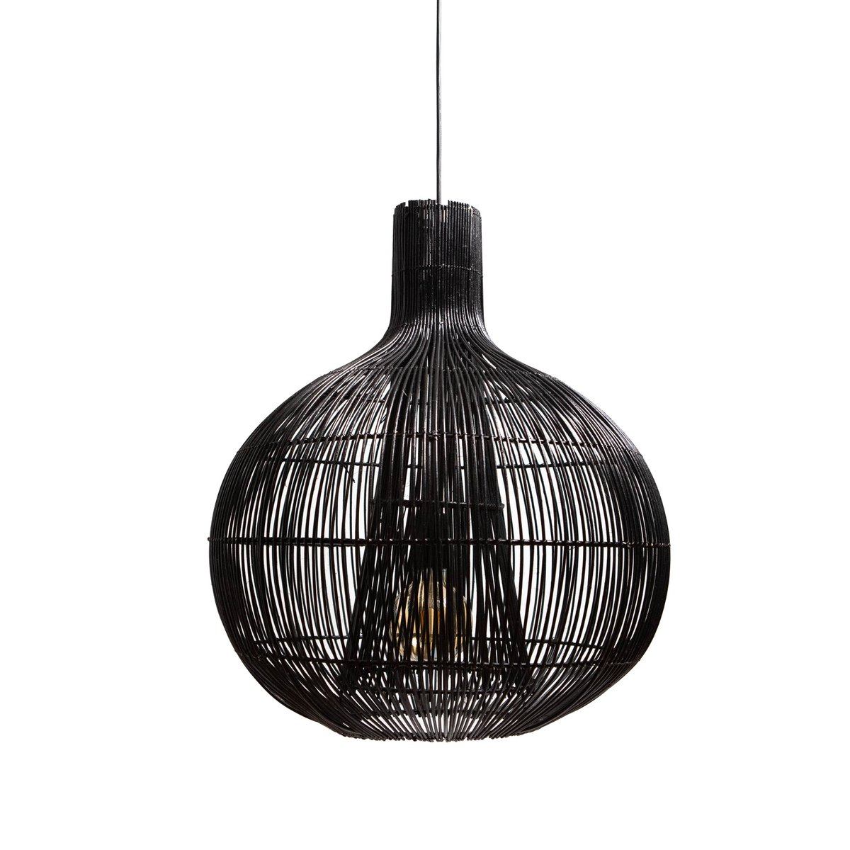 Hanging lamp RAVI matt black Ø50x57cm