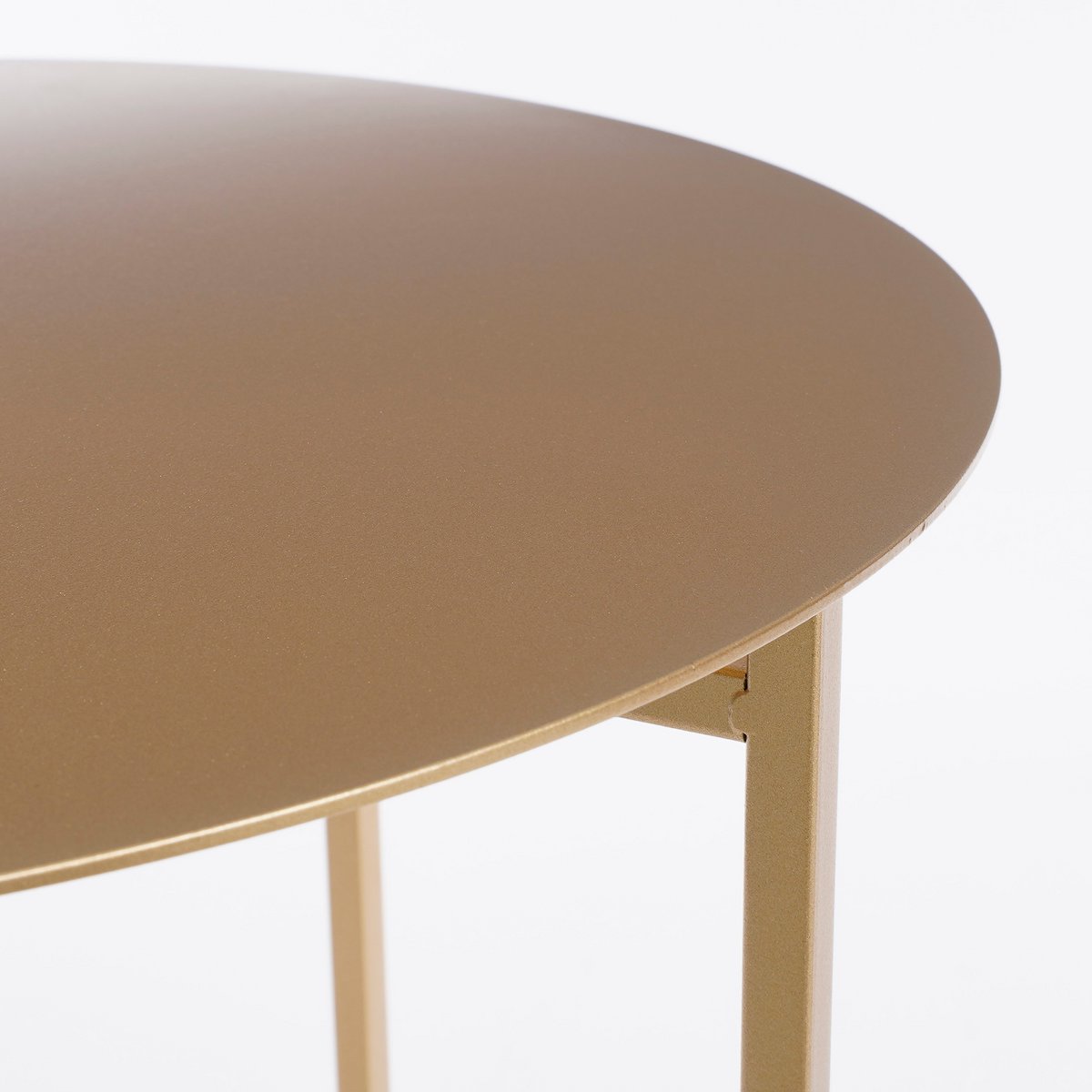 Mikki Side table - H45 x Ø45 cm - Metal - Gold
