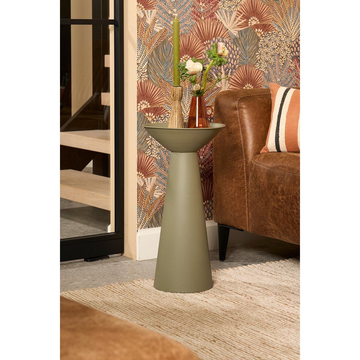 Chiel Bijzettafel  - Metaal - Groen |woon-meubel.nl