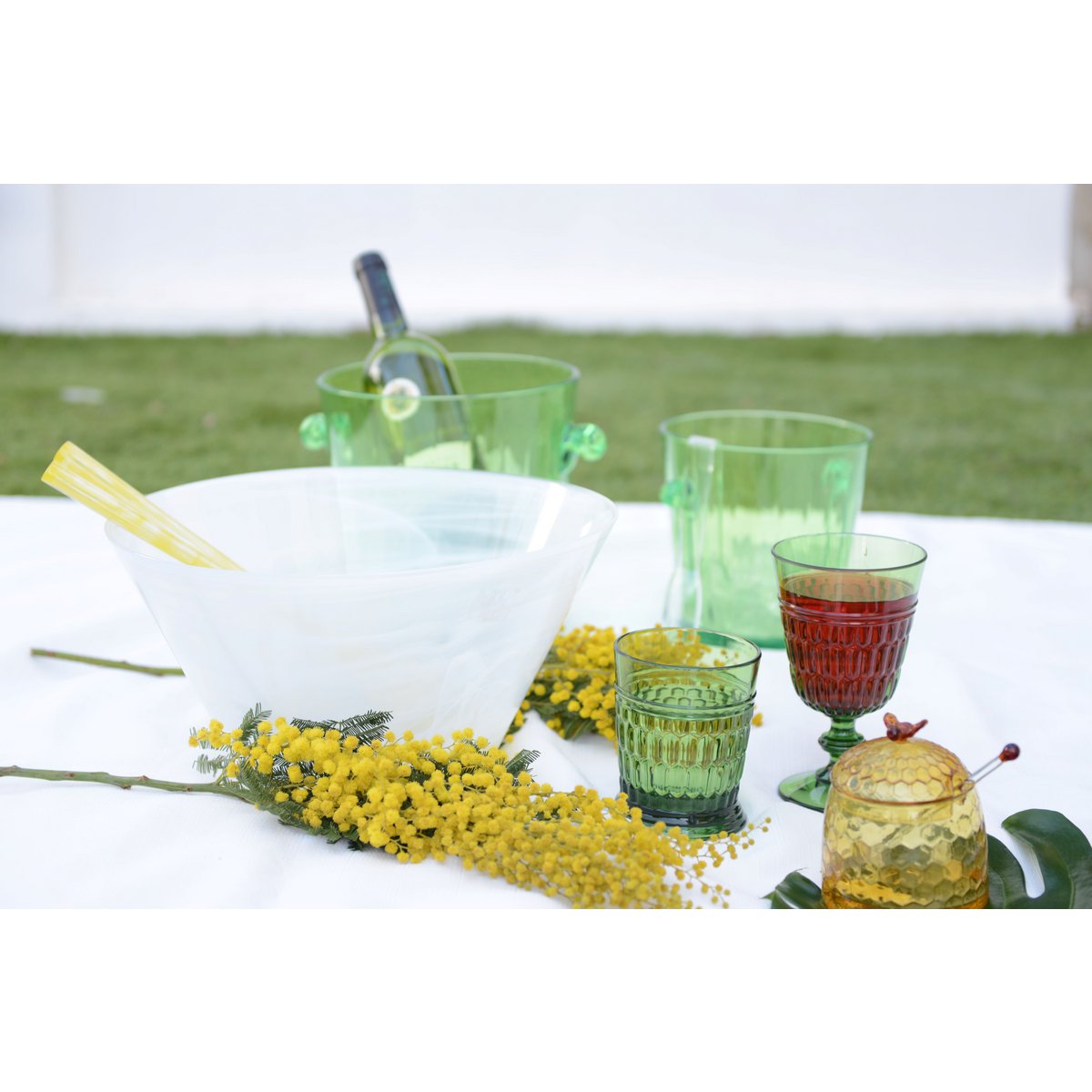 Aulica Acrylgroene Waterglazen – Set van 6 Stijlvolle Glazen
