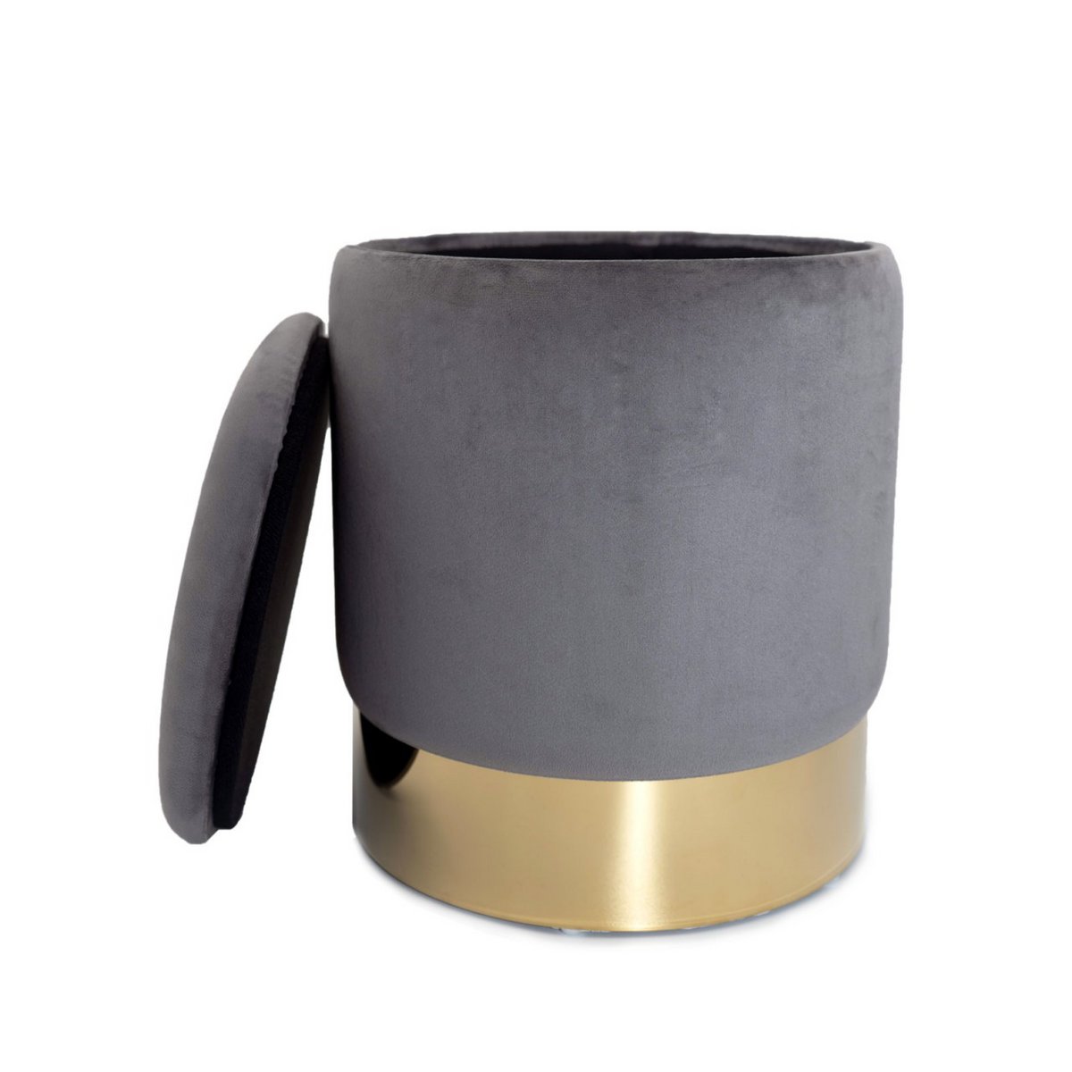 ποΈ Voglrieder Velours Hocker β Γ 31 x H 38 cm β Met Opbergruimte β Zachte Zithocker van Velours β Verkrijgbaar in 7 Kleuren