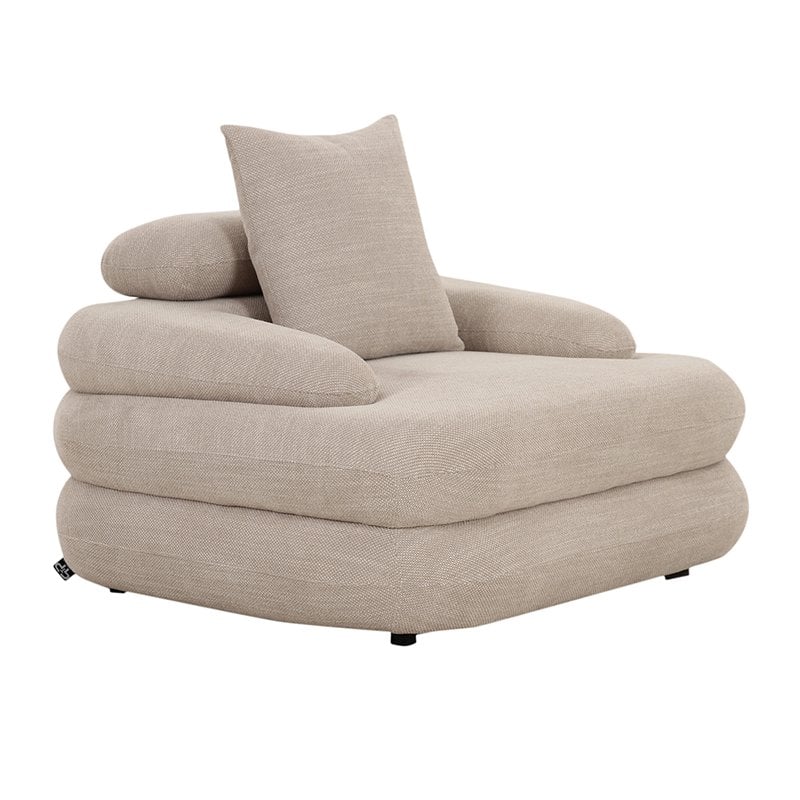 Cairo Loungestoel Beige Tijdloze Elegantie en Comfort |woon-meubel.nl
