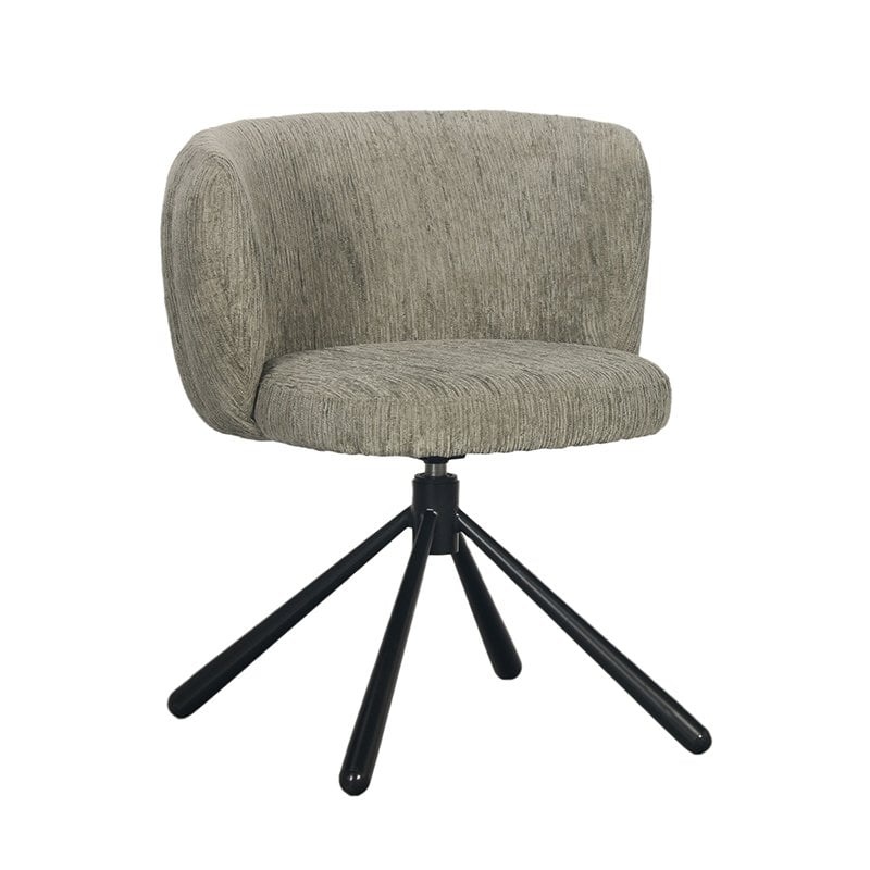 Shell Swivel Chair Crocodile Green