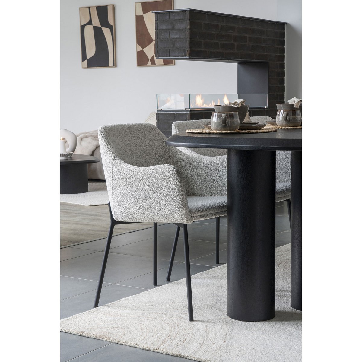 Vloerkleed Handgetuft Vloerkleed β Lichtbruin/Ivoor |woon-meubel.nl