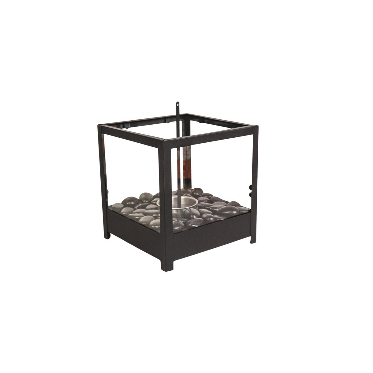 Table Fireplace – Bio Ethanol Burner made of Metal and Glass
